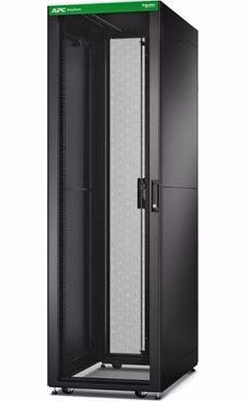 APC Easy Rack 600mm/42U/1000mm , with Roof, castors,feet and 4 Brackets, No Side panels,Bottom, black