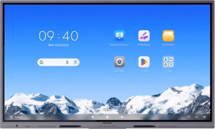 HIKVISION interaktivní dotykový panel 65", 4K, Android 14, 8GB,128G,480nit,50 points, USB, HDMI, Wifi ,BT EDLA