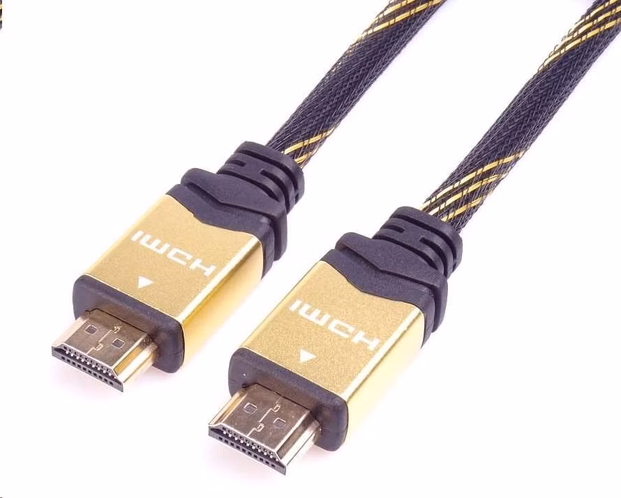 Kábel HDMI PREMIUMCORD 2.0 Vysokorýchlostný + ethernetový kábel HQ, pozlátené konektory, 0,5 m