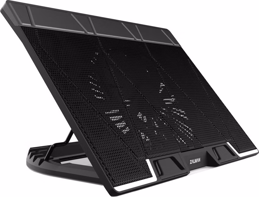 Zalman chladič notebooku ZM-NS3000 / pro notebooky do 17" / naklápěcí / USB Hub / USB / černý