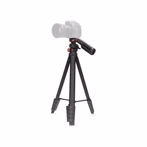 Nedis TPOD2600BK - Stativ | max. 3 kg | 41.5 - 160cm | 5 Segmentů | Náklon &amp; Natočení | ABS / Hliník | Černá