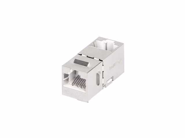 PRŮCHODOVÝ KONEKTOR KEYSTONE RJ45->RJ45 CAT.6 FTP 90 LANBERG