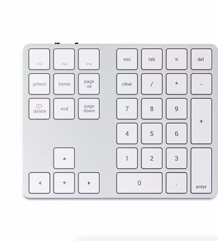 Satechi numerická klávesnica Bluetooth Extended Keypad - Silver Aluminium