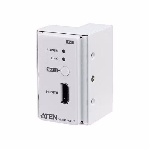 ATEN VE1801EUT HDMI HDBaseT-Lite Transmitterwith EU Wall Plate