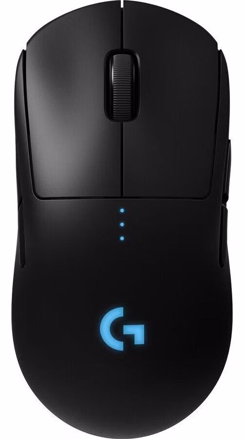 Logitech myš Gaming G PRO/ Bezdrátová/ Optická/ 25600dpi/ USB přijímač/ černá