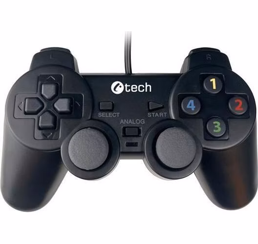 C-TECH Gamepad Callon pro PC/PS3, 2x analog, X-input, vibrační, 1,8m kabel, USB