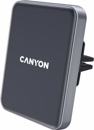 Canyon C-15, univerzálny magnetický držiak do mriežky ventilátora, s bezdrôtovou nabíjačkou Qi pre smartfóny