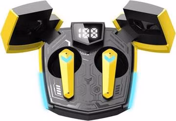 Canyon Doublebee, GTWS-2 herné True Wireless Bluetooth slúchadlá do uší, nabíjacia stanica v kazete, žlté