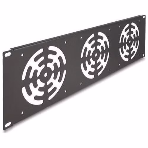Delock 19” kryt racku na 3 ventilátory, 120 x 120 mm, 3U, tmavě šedá