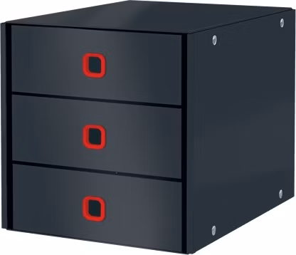 LEITZ Zásuvkový box  Click&amp;Store COSY, 3 zásuvky, sametově šedá