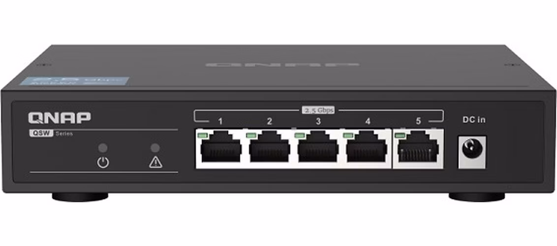 QNAP switch QSW-1105-5T (5x2,5GbE,fanless)