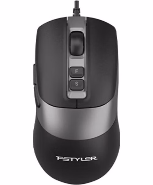 A4tech FM50 Plus FStyler, drátová kancelářská myš, černá