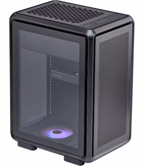 Cooler Master case MasterFrame 400 Mesh Black, mATX, Průhledná bočnice,1x 120mm ARGB Fan, Černá