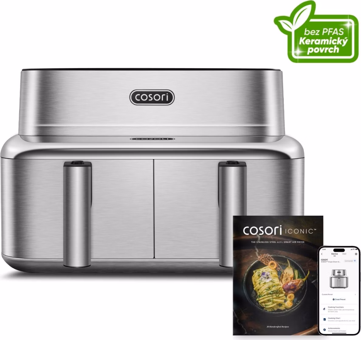Cosori Iconic Dual 8,6l nerez