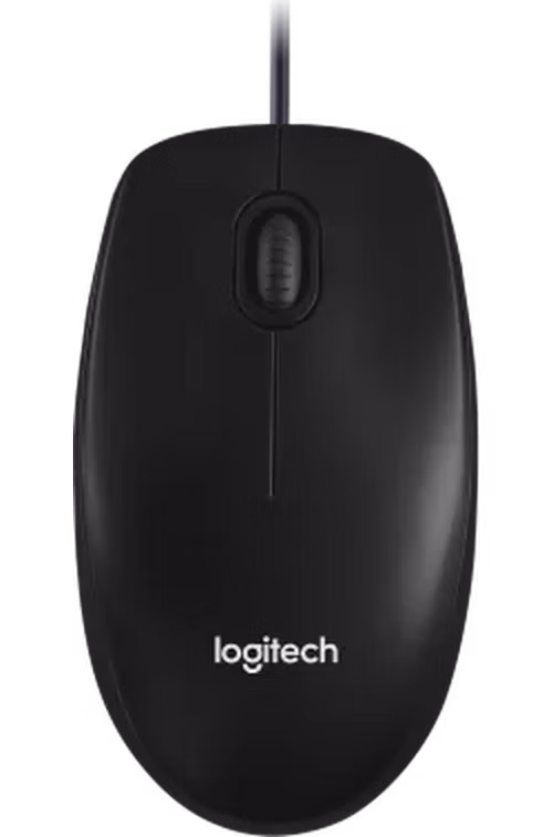 Logitech myš M100, optická, USB, 3 tlačítka, černá, 1000dpi