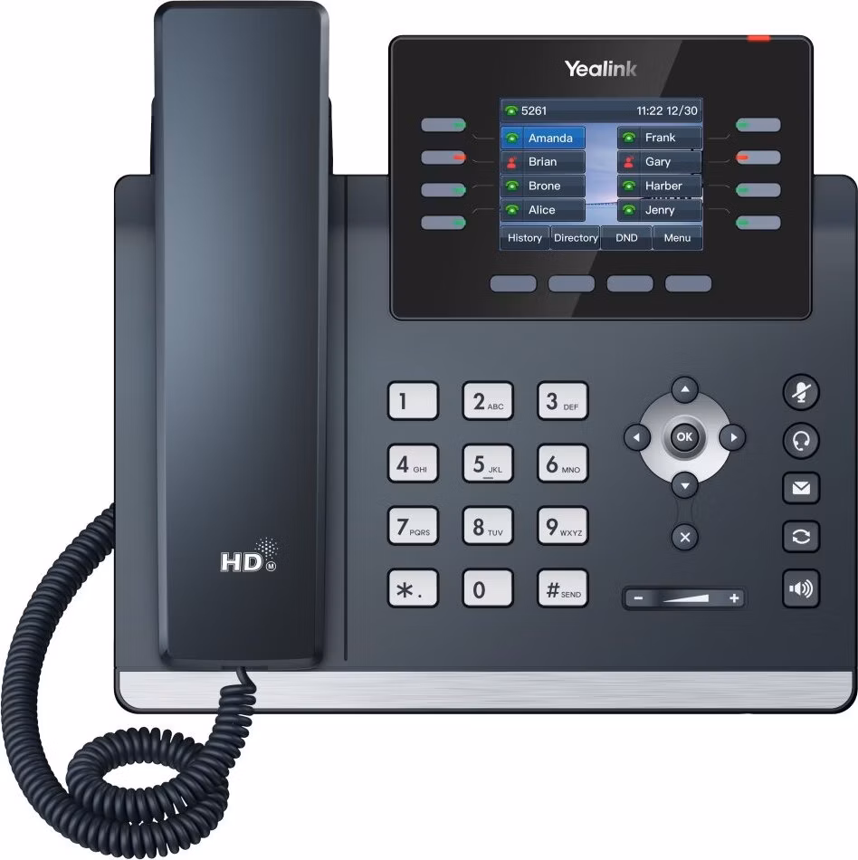 Yealink SIP-T44U SIP telefón, PoE, 2,8" 320x240 LCD, 21 prog.tl.,2xUSB