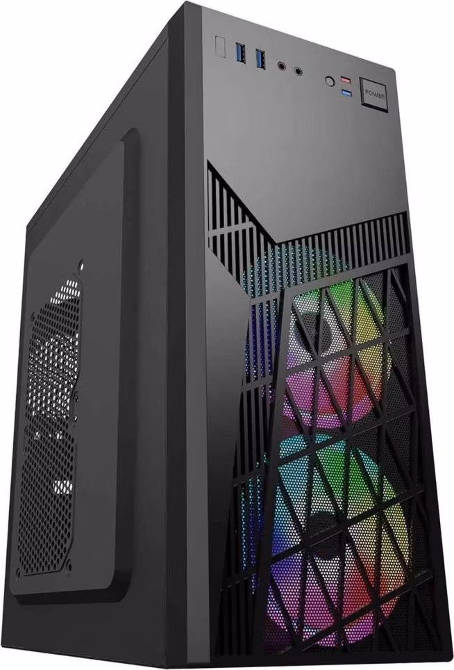 EUROCASE MidT ML N6-560B ARGB / bez zdroje / 2x USB 3.0 / černá