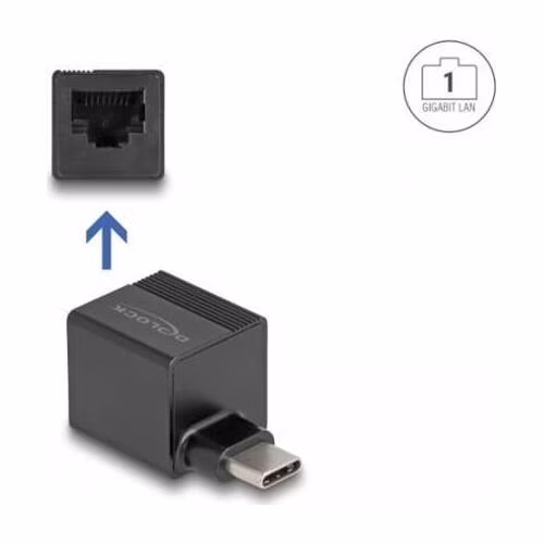 Delock Adaptér USB Type-C™ na Gigabit LAN mini