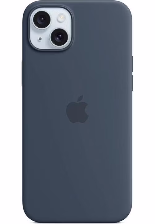 iPhone 15 Plus Silicone Case with MagSafe - Storm Blue