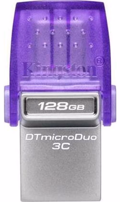 KINGSTON 128GB DataTraveler microDuo 3C 200MB/s dual USB-A + USB-C