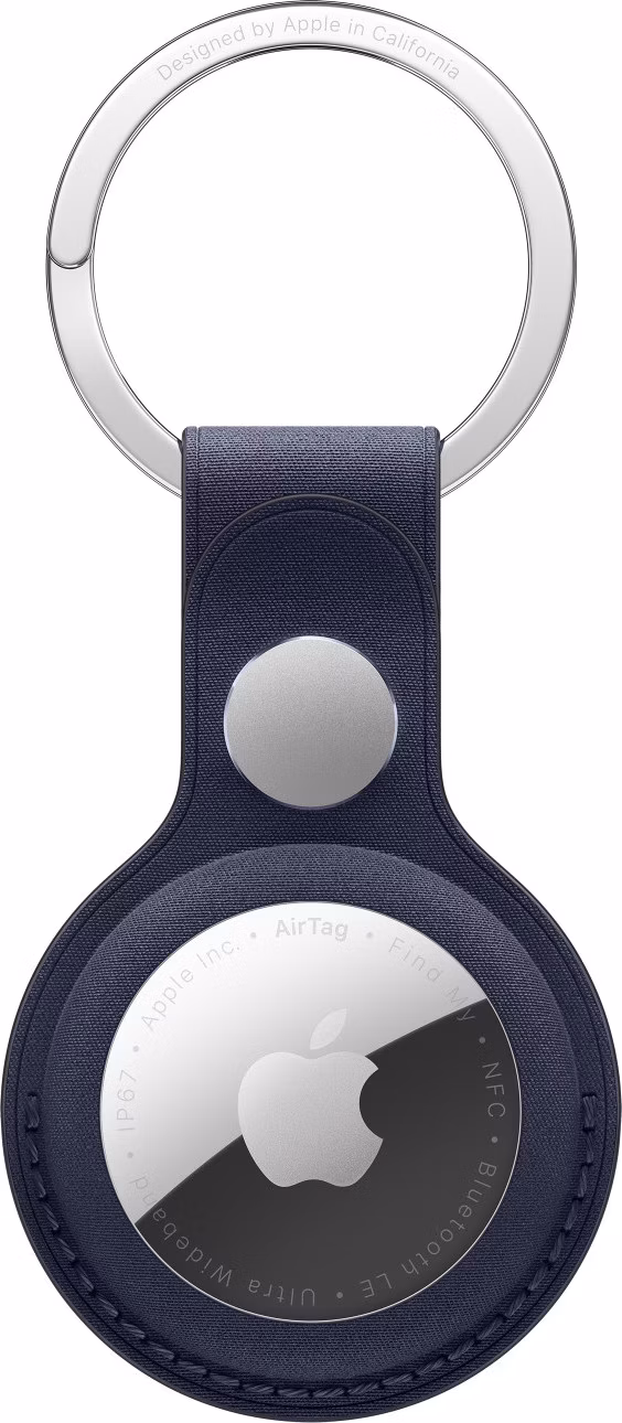AirTag FineWoven Key Ring - Navy