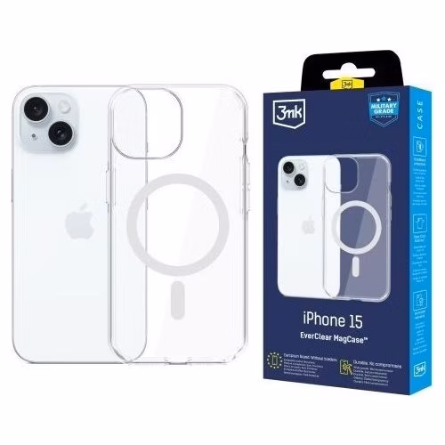 3mk ochranný kryt EverClear Magcase pro Apple iPhone 15
