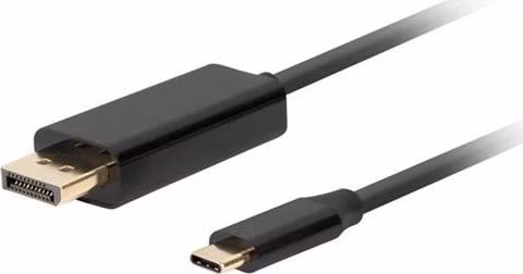 Lanberg USB-C(M)->DisplayPort(M) kabel 3m 4K 60Hz černá