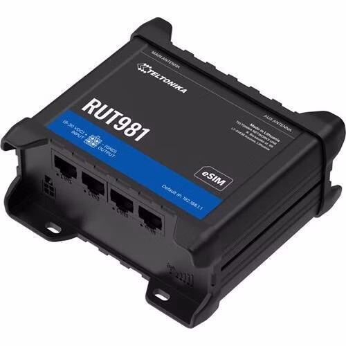 Teltonika RUT981 Průmyslový 4G LTE Router, eSIM