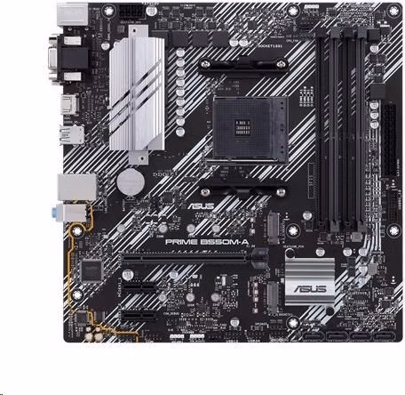 ASUS MB Sc AM4 PRIME B550M-A, AMD B550, 4xDDR4, 1xHDMI, 1xDVI, 1xVGA, mATX