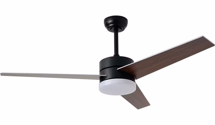 IMMAX NEO LITE VARIABLE SMART LED stropní svítidlo s ventilátorem 24W, Wi-Fi, TUYA, černo-hnědo-stříbrné