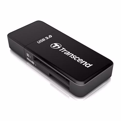 TRANSCEND Card Reader F5, USB 3.0, Black