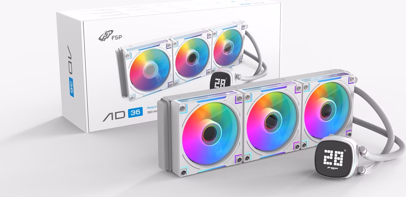 FSP Vodné chladenie AD36-W, White