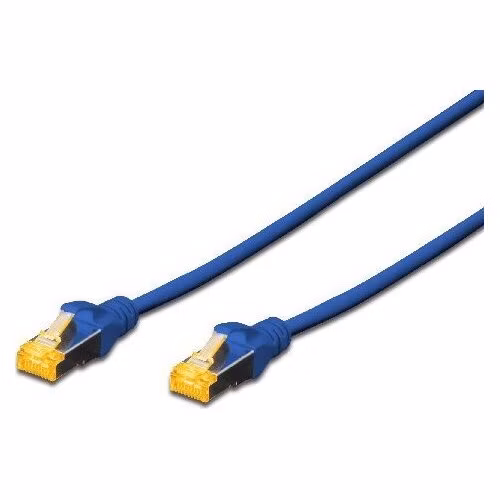 Digitus CAT 6A S-FTP patch cable, Cu, LSZH AWG 26/7, length 3 m, color blue