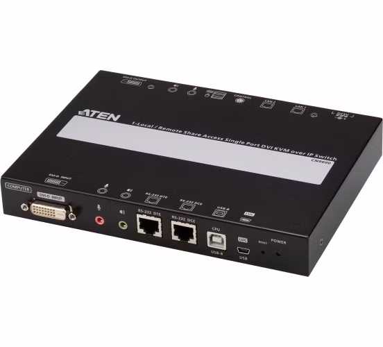 ATEN 1-Local/Remote Share Access Single Port DVI KVM over IP Switch