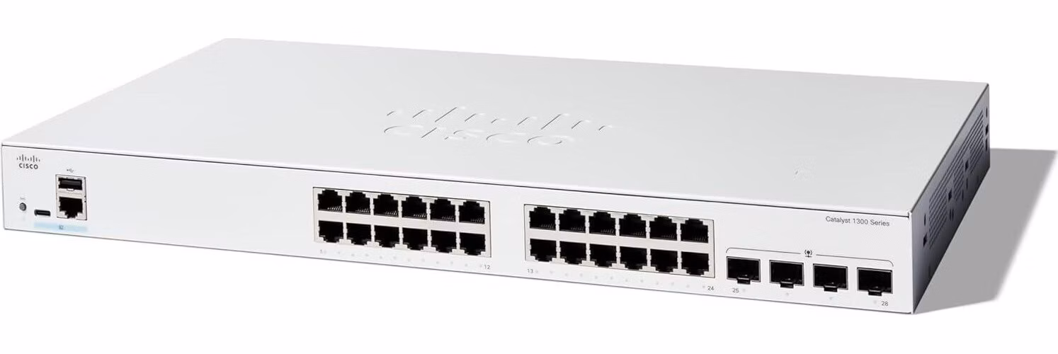 Cisco Catalyst switch C1300-24T-4X (24xGbE,4xSFP+,fanless) - REFRESH
