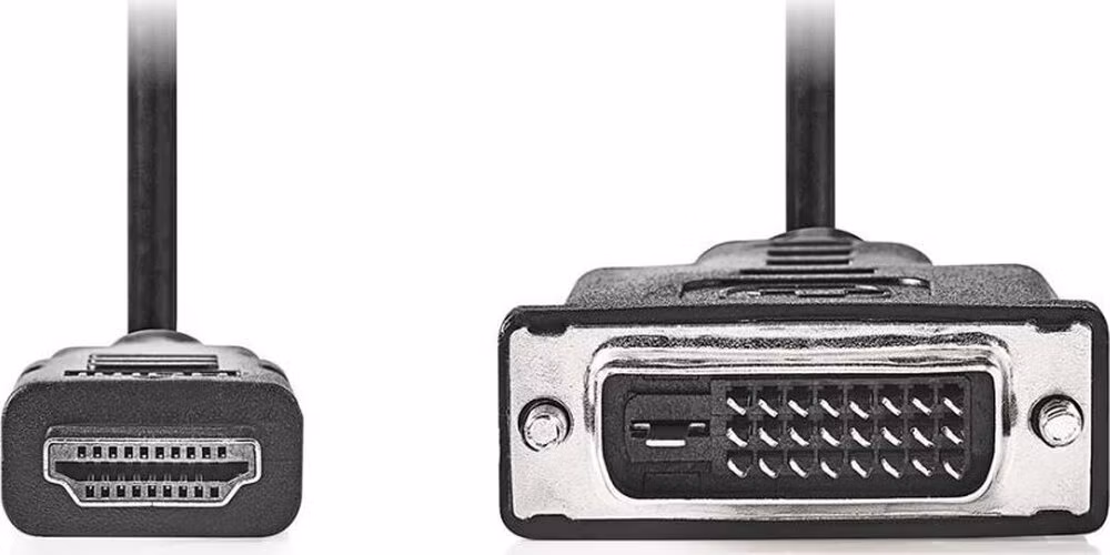 NEDIS kabel HDMI - DVI/ konektor HDMI - zástrčka DVI-D 24+1pinová/ černý/ bulk/ 3m