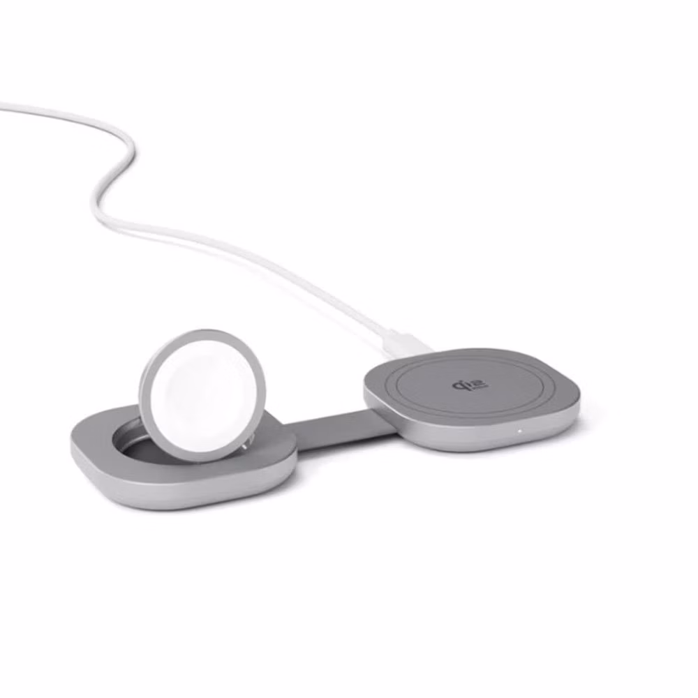 Epico UltraBase Qi2 25W 2in1 Fold Metal Mag+ Wireless Charger EF35 - silver