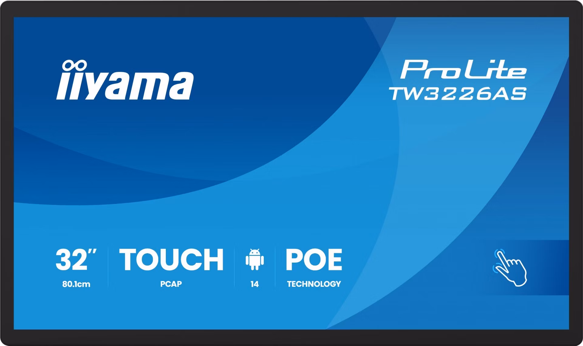 32" iiyama TW3226AS-B3P: VA, FHD, Android, POE