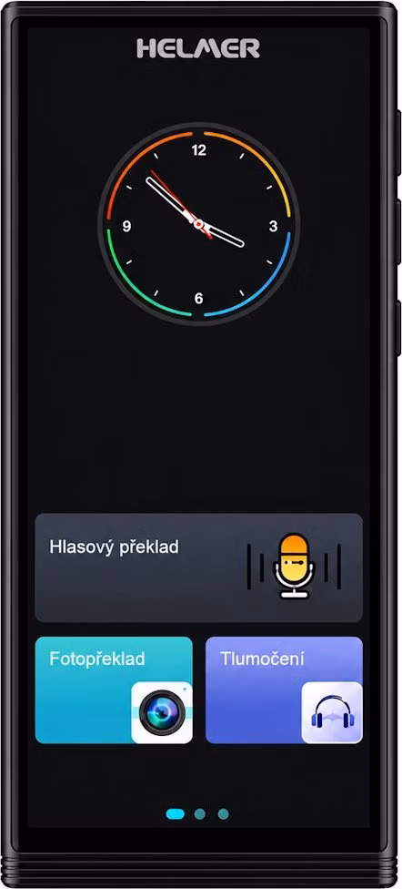 HELMER OTR 213 inteligentní hlasový překladač/ OFFLINE hlasový překlad do ČEŠTINY + podpora až 138 jazyků online