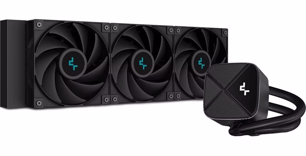 DEEPCOOL vodní chladič LS720S Zero Dark / 3x120 mm fan / Intel i AMD / komplet černý