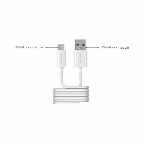 2-Power kabel USB-A TO USB-C, 1M