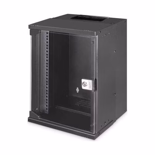 DIGITUS DN-49103 Nástěnná skříň 9U, SOHO PRO, nesmontovaná, 10", 460 x 315 x 300 mm, černá (RAL 9005)