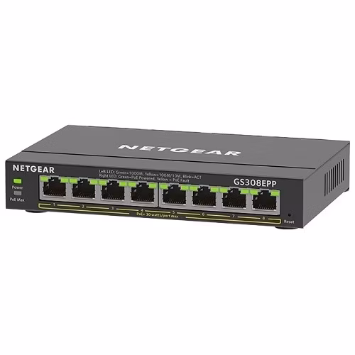 Netgear 8PT GE PLUS SWCH W/ HI-PWR POE+