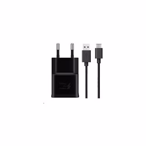 Samsung síťová nabíječka EP-TA200EBE + EP-DG970BBE, USB-C, 15 W, černá - bulk
