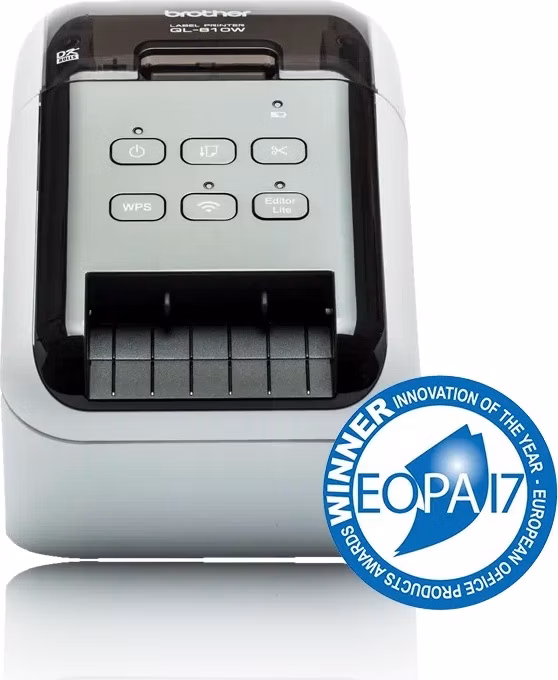 BROTHER tiskárna štítků QL-810W - 62mm, termotisk, USB WIFI Profi Tiskárna Štítků /po dokoupení DK-22251 tisk červeně /