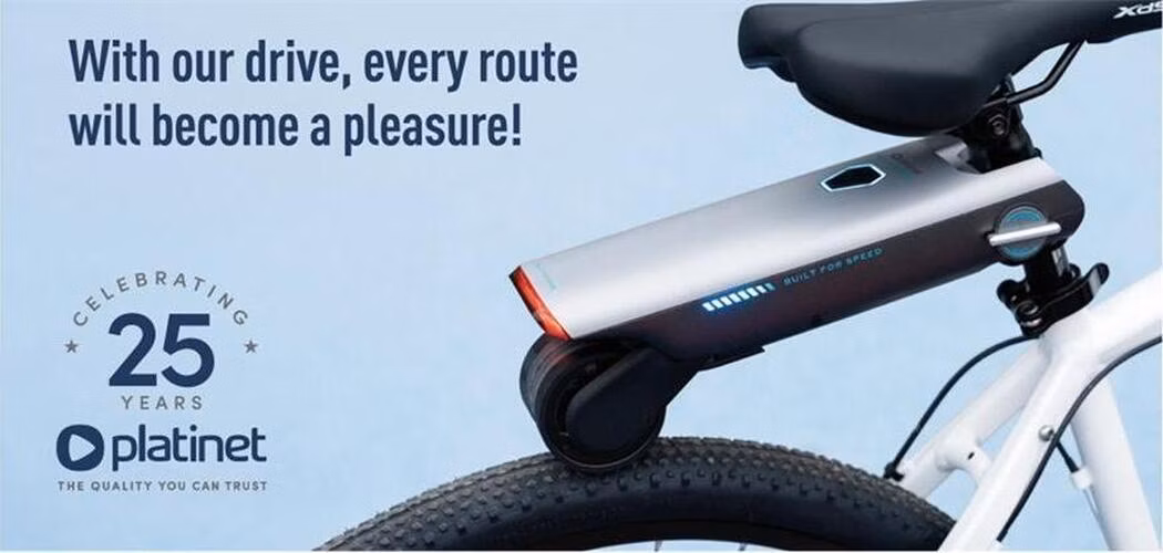 PLATINET E-BIKE BOOSTER, ELEKTRICKÝ POHON PRO KOLO, 200W, 25 KM/H, DOJEZD 50 KM, S APLIKACÍ