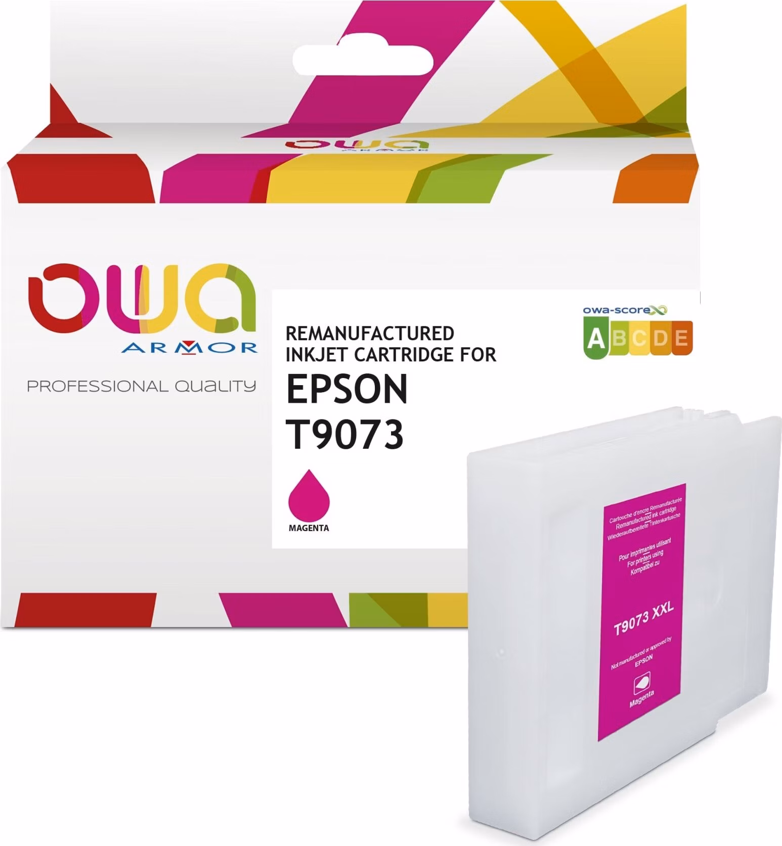 OWA ARMOR ink kompatibilný s Epson T9073, červená/magenta, 77ml