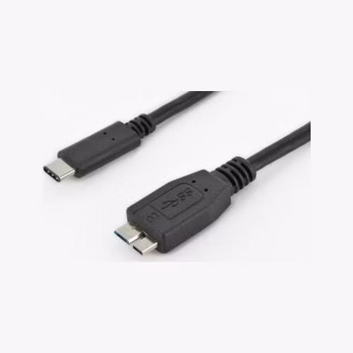 Digitus Připojovací kabel USB typu C, typ C na micro B M/M, 1,0 m, 3A, 5 GB, verze 3.0, bl