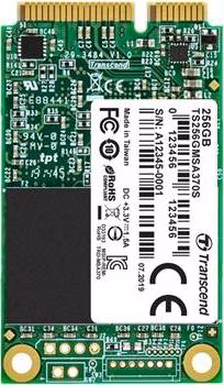 TRANSCEND MSA370S 256GB SSD disk mSATA, SATA III 6Gb/s (MLC), 530MB/s R, 400MB/s W