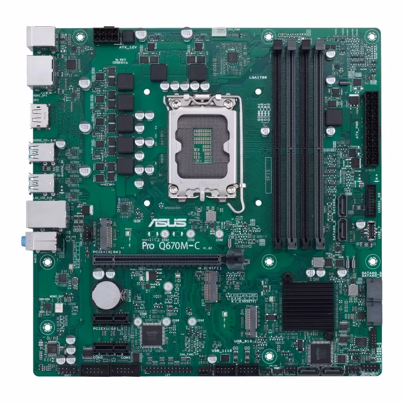 ASUS PRO Q670M-C-CSM soc 1700 Q670 DDR5 mATX HDMI 2xDP vPro AMT Management